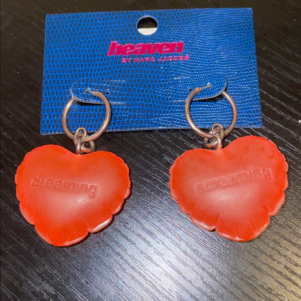 Heaven By Marc Jacobs Heart Shaped Earrings